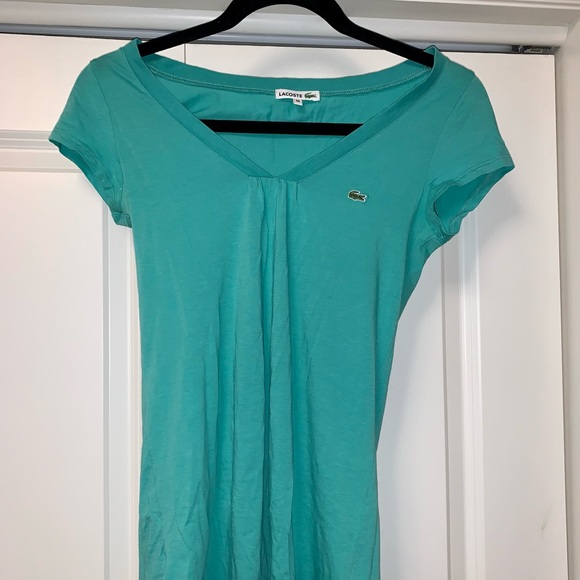 Lacoste T-shirt with Ruched V-neck - Picture 1 of 5